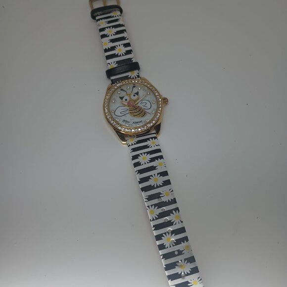 Betsy Johnson Crystal Bumblebee Watch.